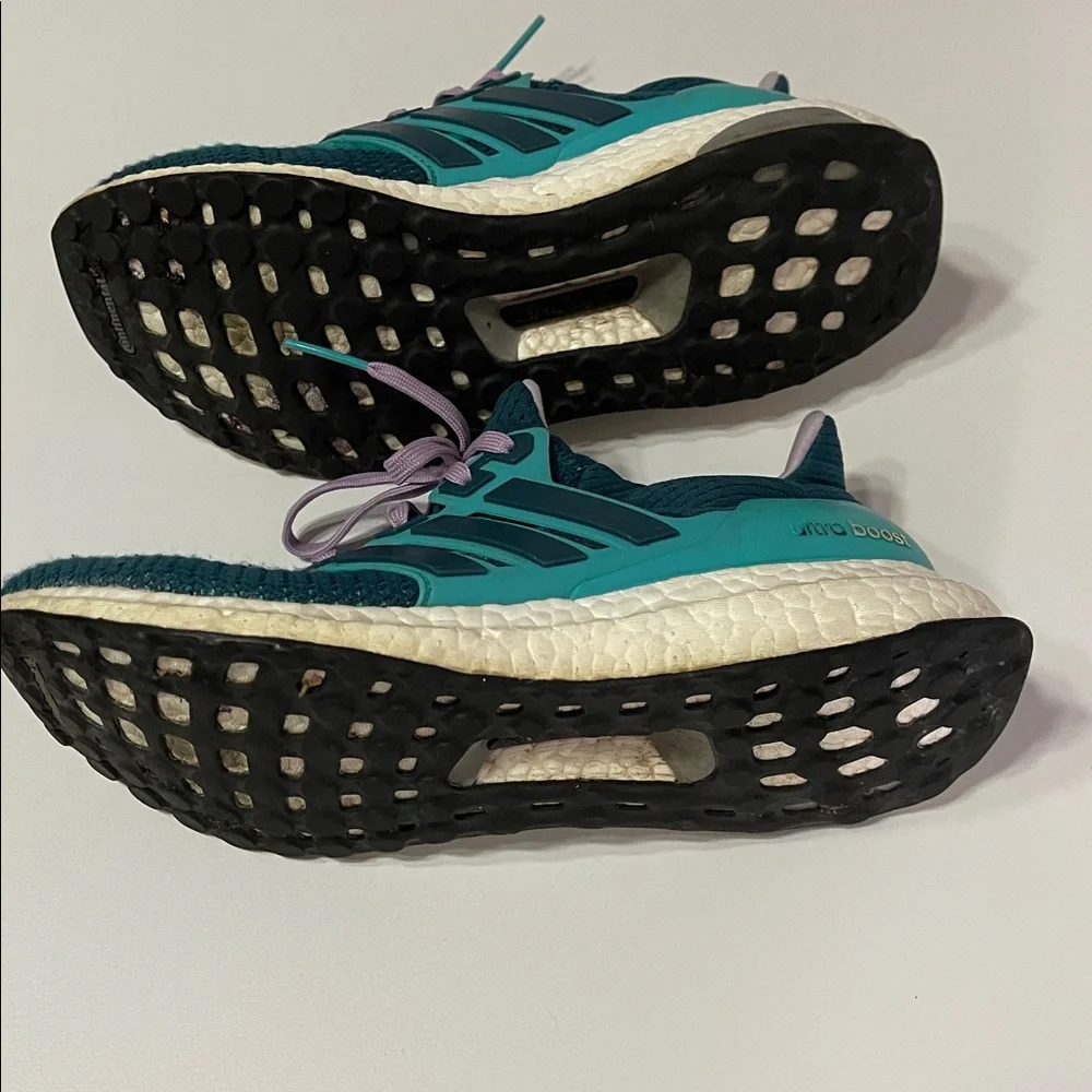 adidas Ultra Boost Teal and Purple women’s Athletic Shoes sz 7 - Picture 6 of 7